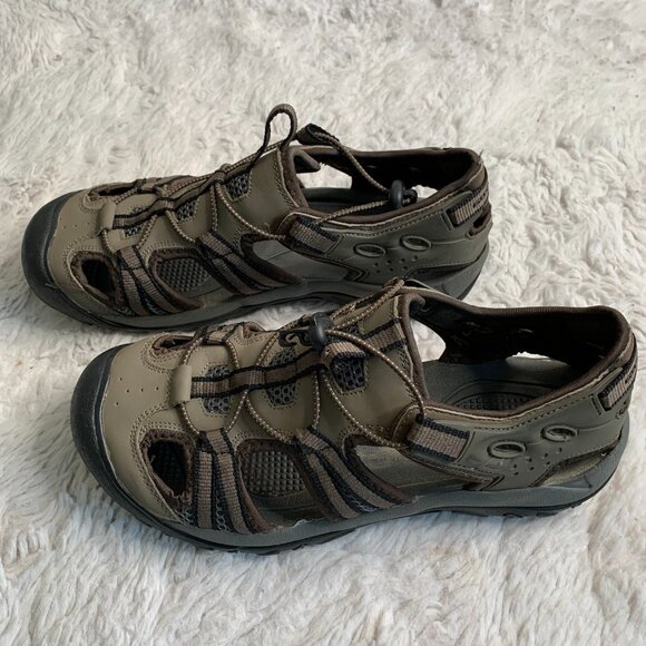 Outland Men's Solstice II Rugged River Sandals Olive Size:9 #S6027 SZ 11 - Picture 2 of 9